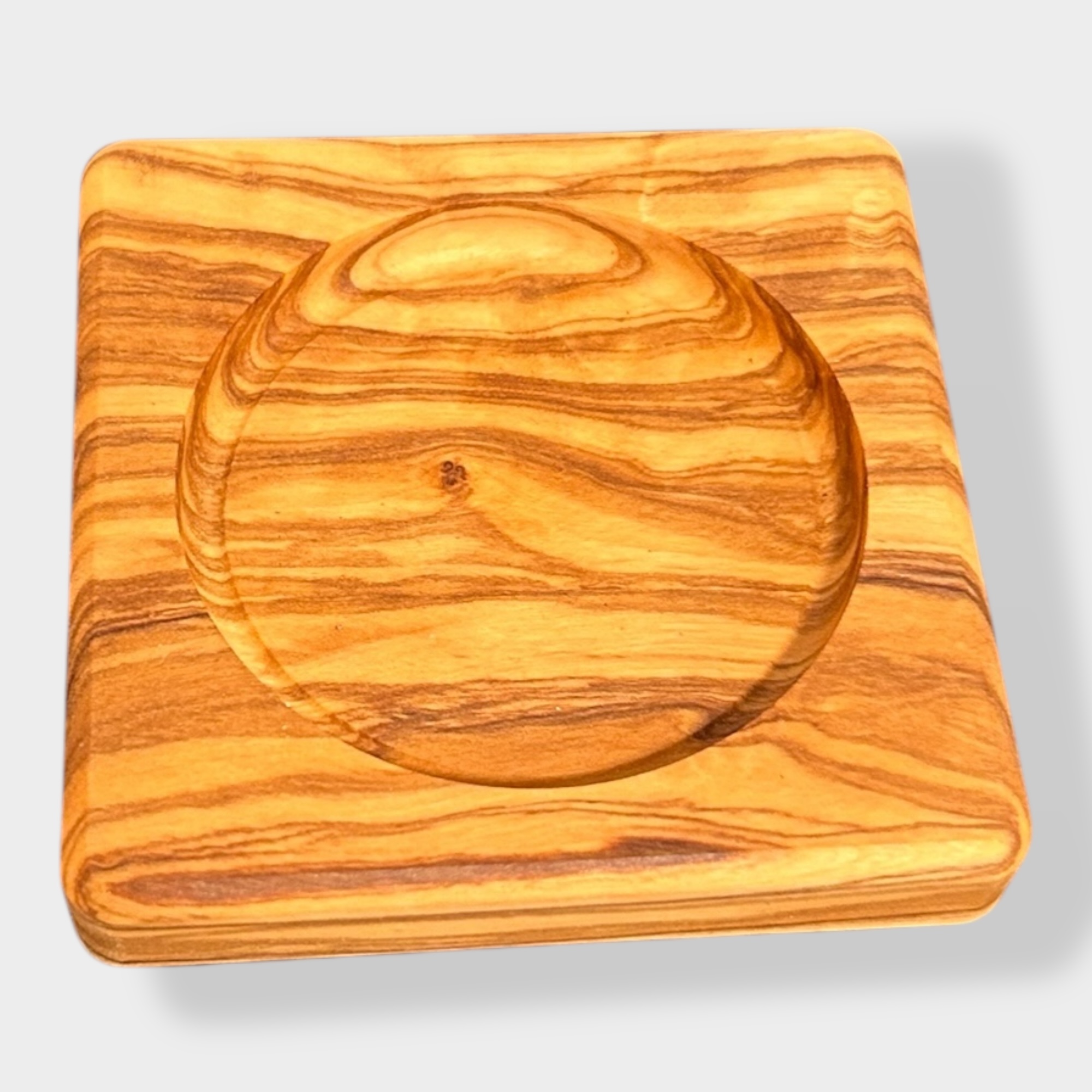 Untersetzer für Pfeffer- und Salzmühle Olive einfach